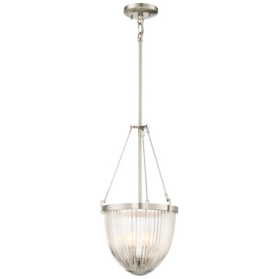 Brayden Studio Barbosa Brushed Nickel Pendant Light