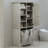 Fleurine 68'' H Bathroom Cabinet with Tilt-Out Laundry Hamper,Modern Linen Cabinet with Adjustable Shelf,Freestanding Style-1941351095
