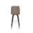 James Metal Barstool with Swivel Vinyl Upholstered Bucket Seat and Footrest-55850516-100041922