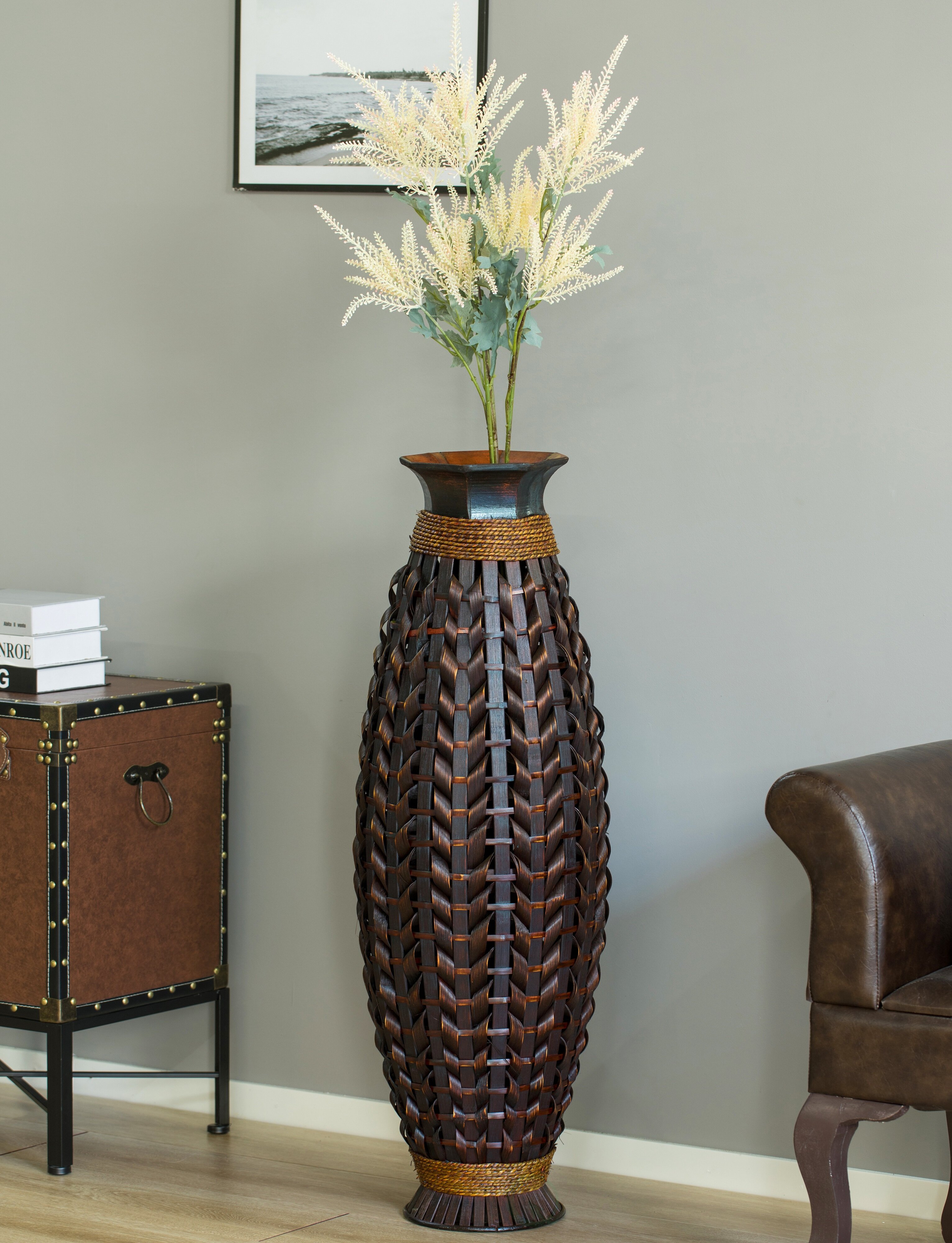 World Menagerie Alburnett Brown 39 Wood Floor Vase & Reviews