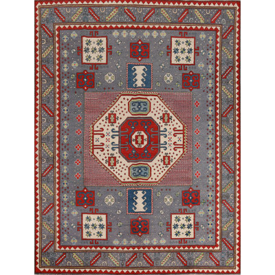 Handmade Wool Kazak Oriental Area Rug 8x10