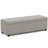 Avalon 54"W Upholstered Storage Ottoman Bench with Interior Storage and Safety Hinges-581653898