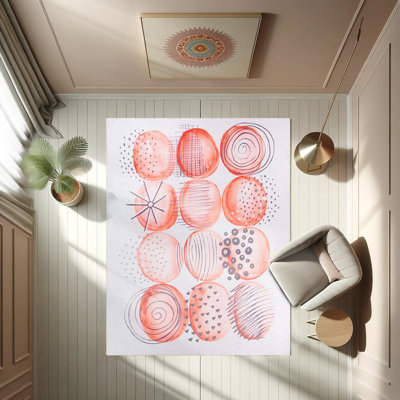 Tapis décoratif de cuisine Brick Color Donuts