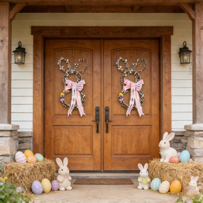 Couronne de lapin de Pâques 2PCS, 2