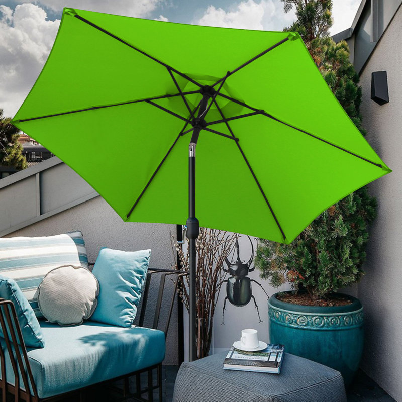 Parasol de marché inclinable 90 po Keiwarren, Vert gazon