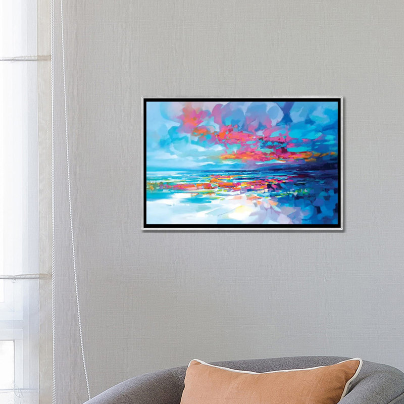 «Memories of Kilmory» par Scott Naismith - reproduction d'art, Toile avec cadre argenté, Aucun mat