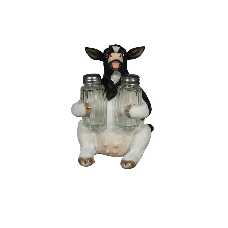 Salière et poivrière de vache