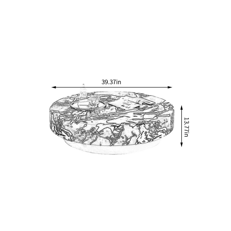 Table basse abstraite