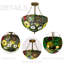 Lustre suspendu 3 lumières Tiffany
