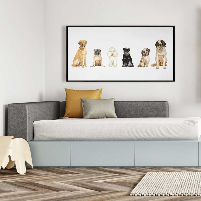 «Man's Best Friend», toile brune encadrée pour les amoureux des animaux de compagnie