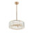 3 - Light Dimmable Drum Crystal Chandelier