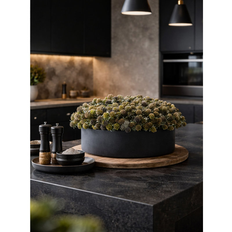 Faux Floral Arrangement in Pot