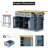 53" Kitchen Island Set with 2 Bar Stools – Complete Breakfast Nook Solution-16333890