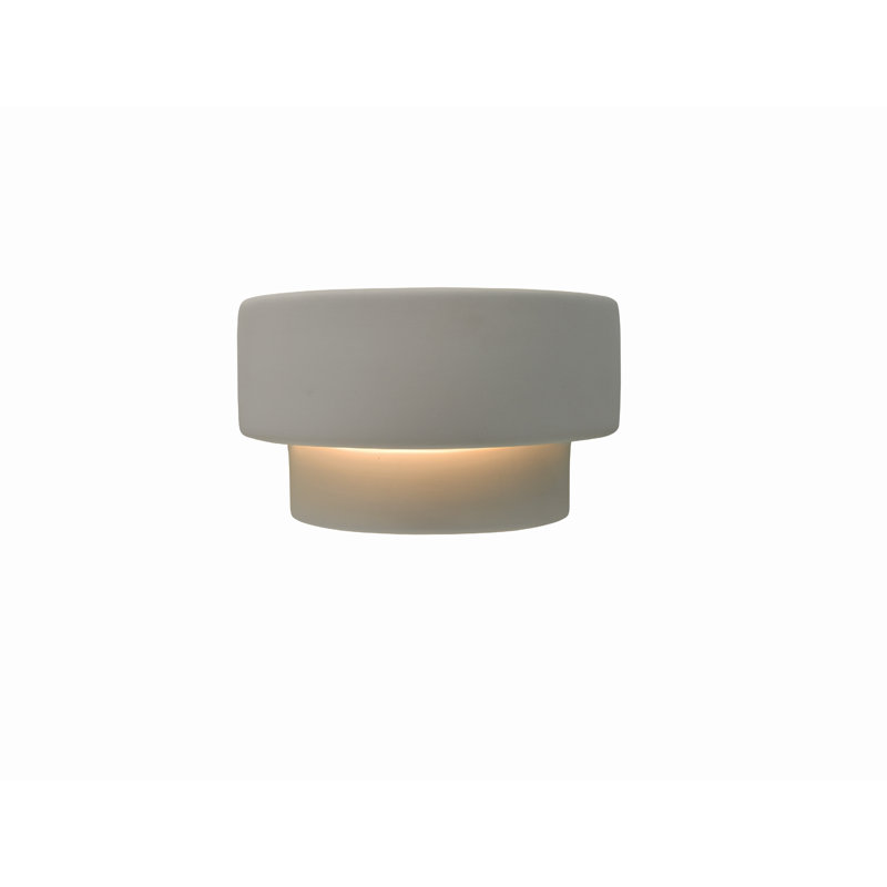 Azem Ceramic Wall Sconce, Bisque, Incandescent