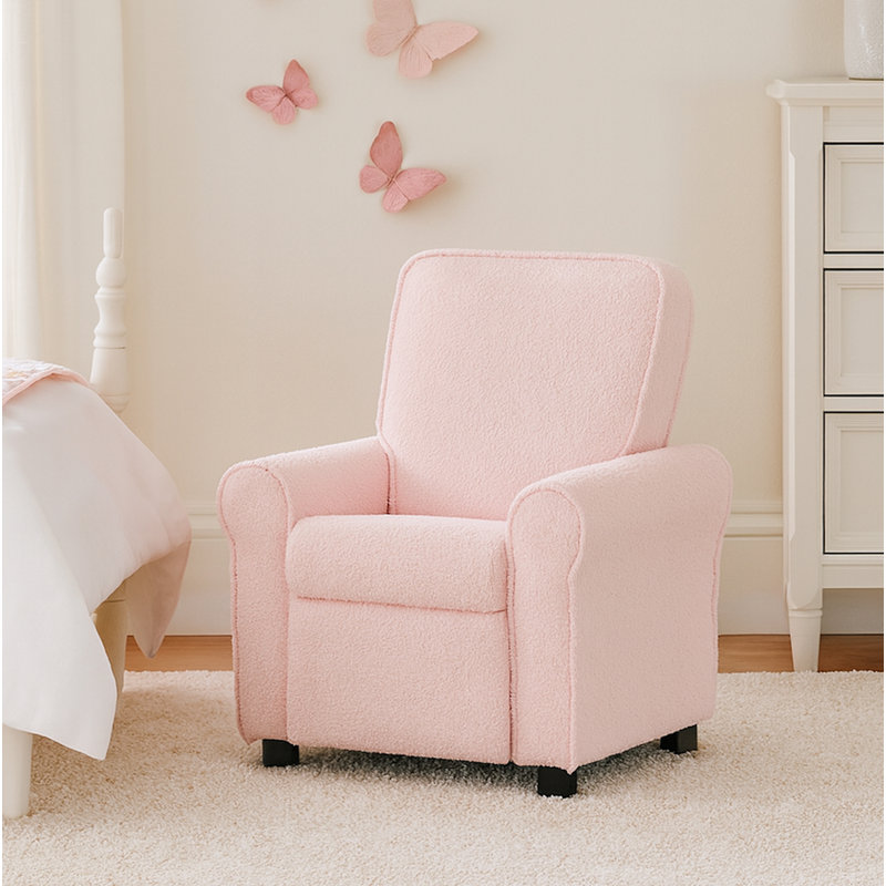 Jordan Kids Recliner Wooly Pink, Pink