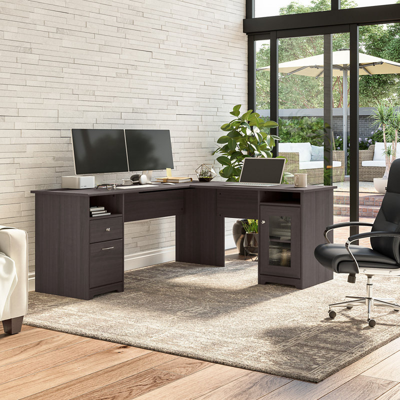 Paelynn 72'' Desk, 30" H x 71.69" W x 68.5" D, Heather Gray