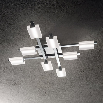 Wunderlich Glass LED Semi Flush Mount