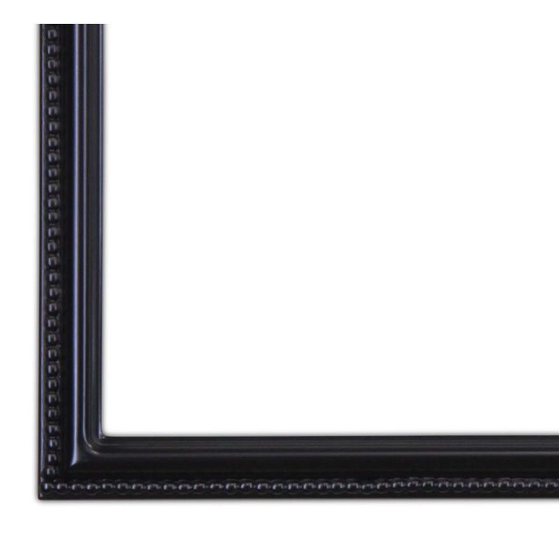 Miroir pleine grandeur encadré, Noir mat