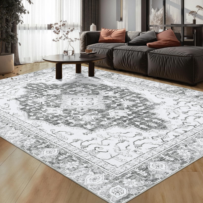 Tapis de salon antidérapant, Rectangle 9 pi x 12 pi