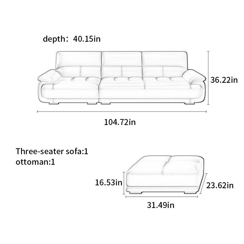 Modern simple and light luxury sofa
