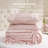 Bedsure Pink Comforter Set-Gathered Bow Queen Size-123165326-123165328