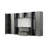 Metallic Grey Garage Cabinet Set A (7-Piece)