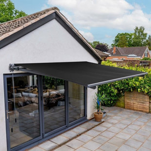 Jack Stonehouse 2500cm W x 2000cm D Polyester Cover Retractable Patio Awning