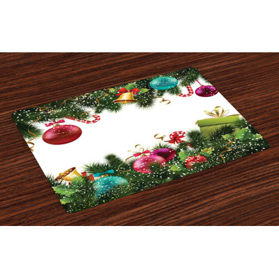 Gisele Christmas New Year Celebration Placemat