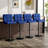 Myda Swivel Upholstered Adjustable Height Counter Stool with Metal Frame-427332325