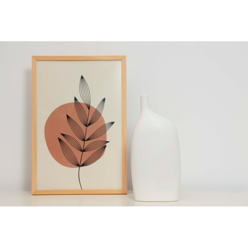 Cyna Ceramic / Porcelain Table Vase, White