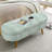Cyan Oval , Rubber Wood Legs, 43.5"X16"X16", Hand - Made, Footstool Or Seat Usage, Structure, Storage Benefit Legged Bench, Handmade, Function, Compartment-200934728