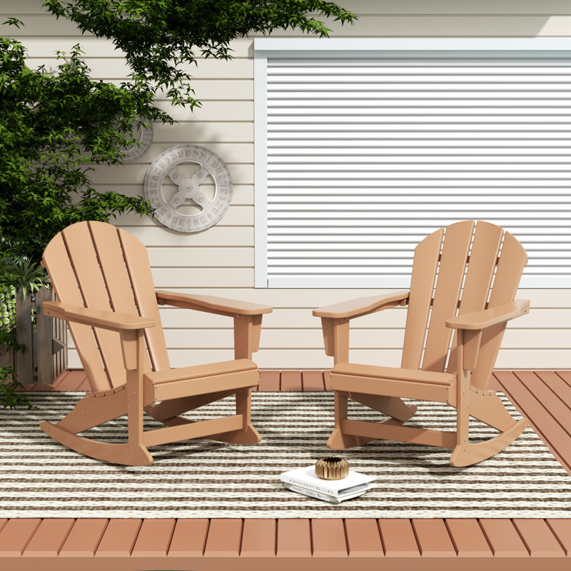 Laguna Rocking Outdoor Adirondack Chair, Teak