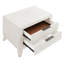 Table de chevet moderne blanc antique