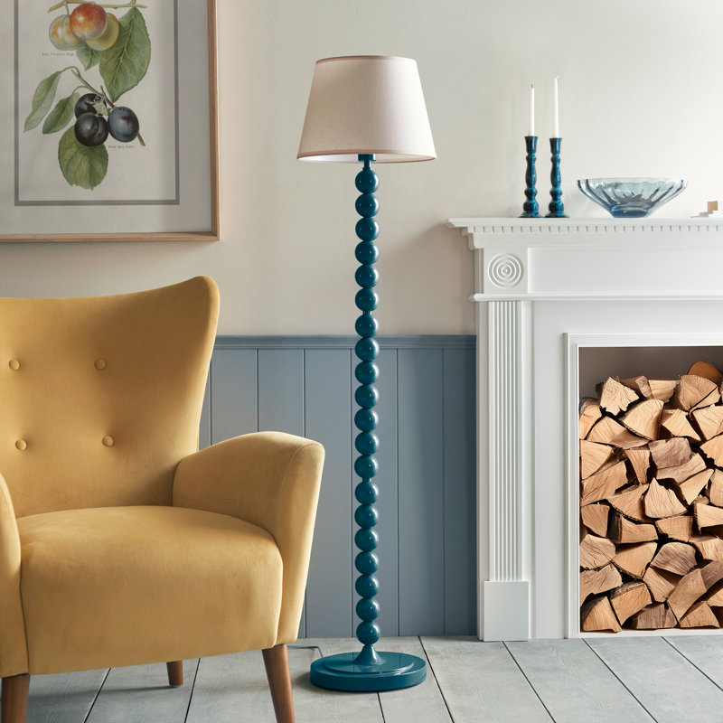 Higgledy 153.2cm Traditional Floor Lamp, Blue