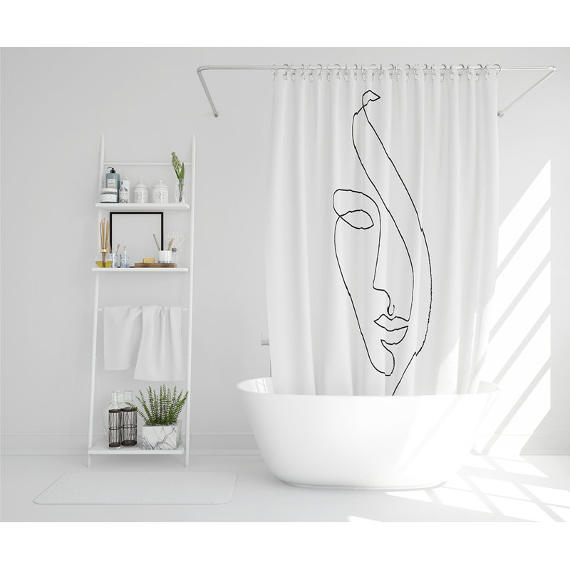 13 Piece Elithia Polyester Shower Curtain Set