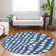 Premium Machine Washable Prisco Navy Rug