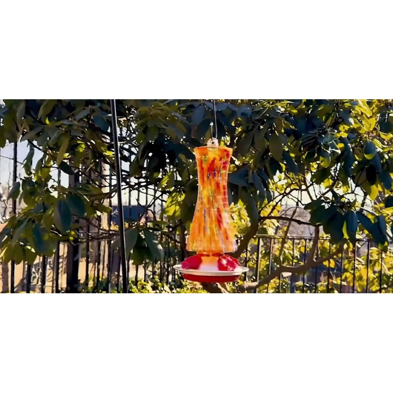 FOURREAU À OISEAUX EN VERRE, Rouge multi