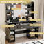 Meuble-lavabo 43,7 po de style ferme avec miroir lumineux et prise de courant, 3 tiroirs-1259844279-1256178025