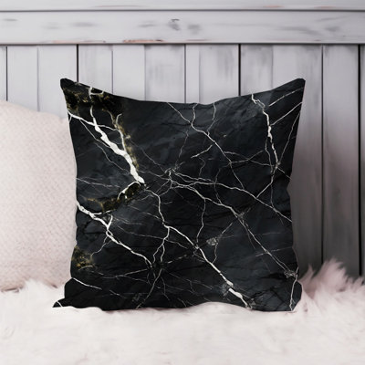 Abstract Black Marble Geode Symphony VII Modern