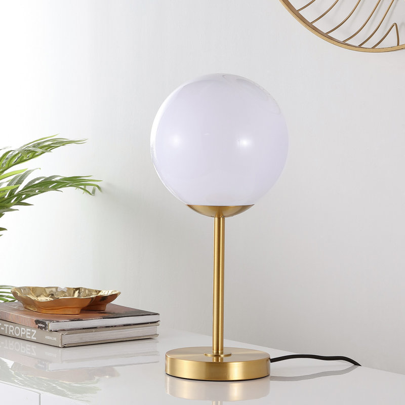Alceme Metal Table Lamp, Gold
