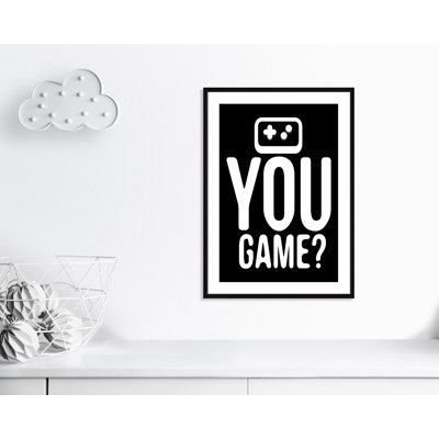 «You Game inversée», art encadré
