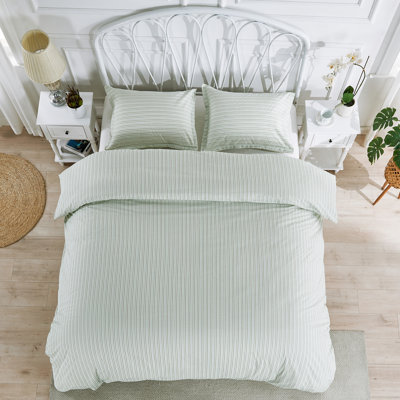 Ensemble de couette à rayures