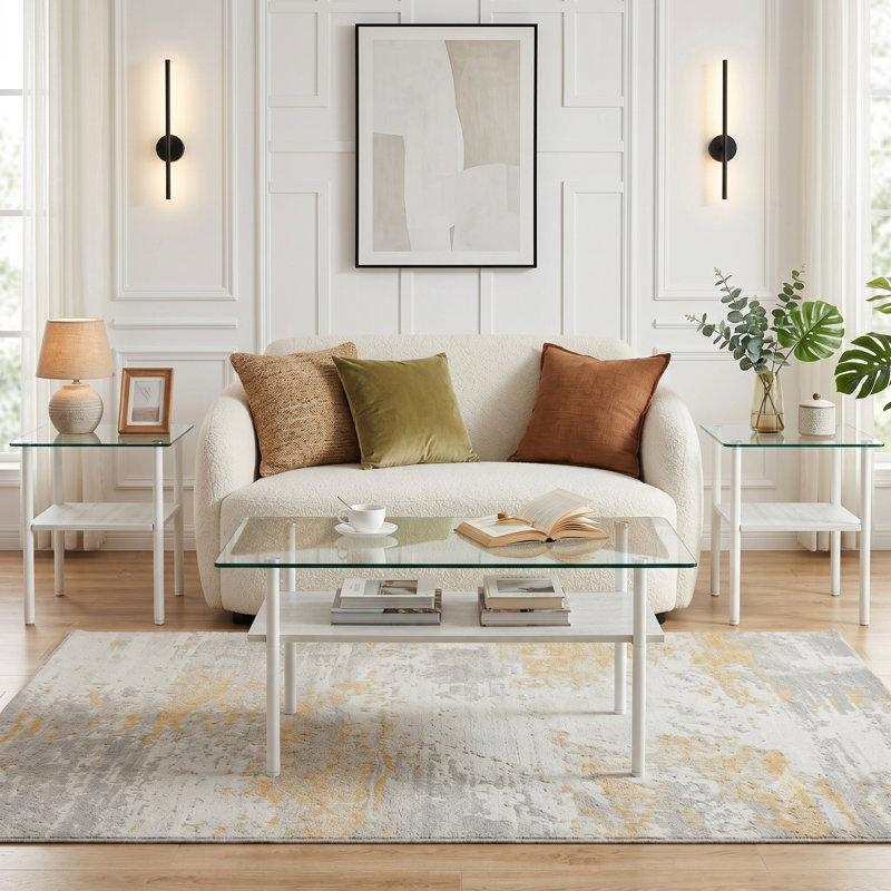 Glass Top Coffee Table