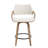 Modern Upholstered Counter Stools, 26 Inch Swivel Bar Stools With Hollow Back And Wooden Legs For Kitchen Island,Kitchen Bar Height Stools-285656374-295180610