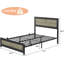 Structure de lit avec station de charge, sommier industriel non nécessaire, assemblage rapide-899119494-899119492