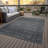 Machine Washable Indoor/Outdoor Colman ACN2150 Striped Rug-2073380992