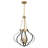 Mercer 4-Light Pendant in Brass/Black-529425226