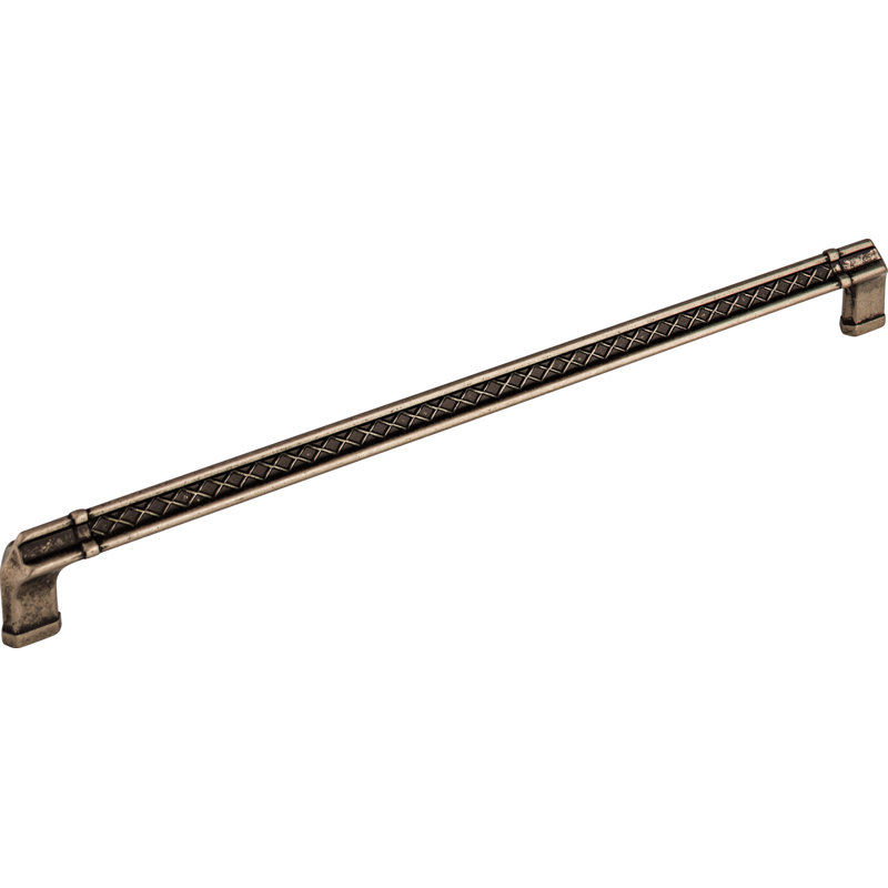 Tower Bridge 12" Center to Center Bar pull, Pewter Antique