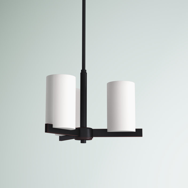 Delvin 3 - Light Dimmable Chandelier, Olde Bronze