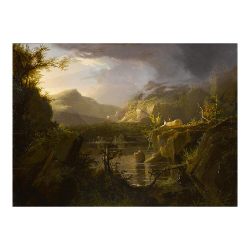 «Romantic Landscape» par Thomas Cole - Impression giclée, H 16 po x l 20 po